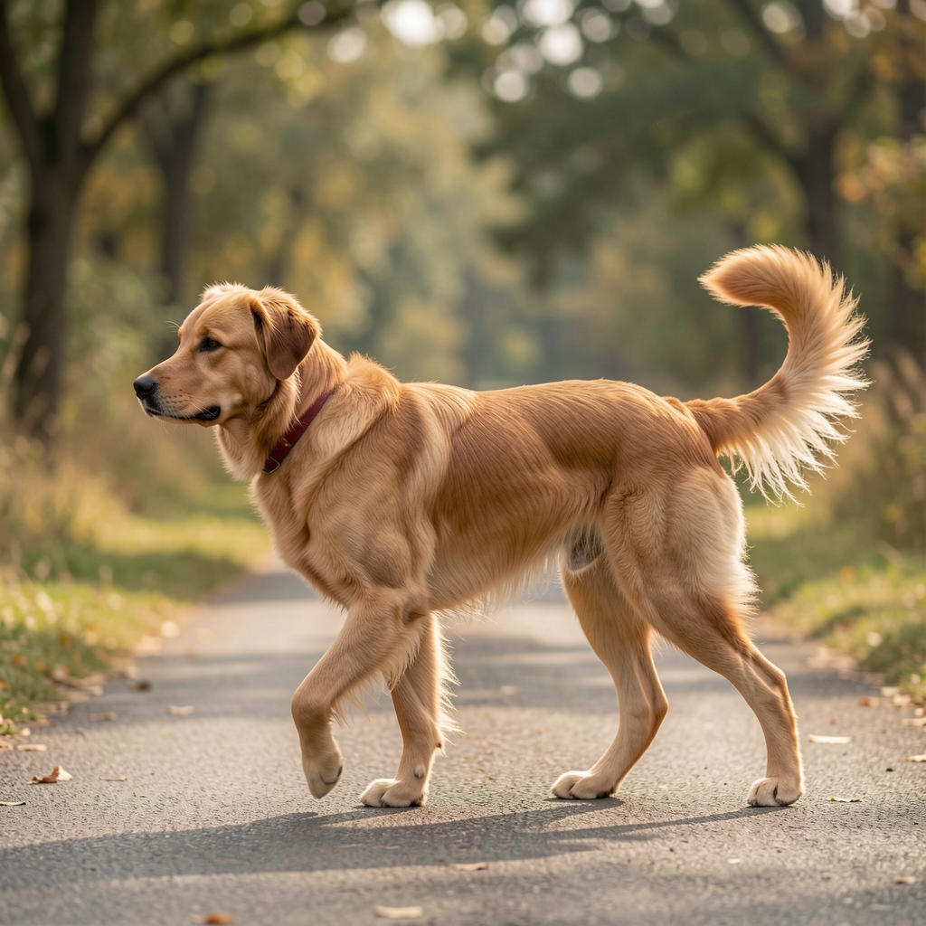 Ham Ruffwear vedere laterală cu câine în mers